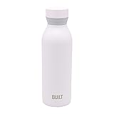BUILT Cascade Water Bottle, 18 ounces, White