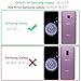 ERAGLOW Wallet Case Compatible with Samsung Galaxy S9, Purple, Card Slots & Kickstand