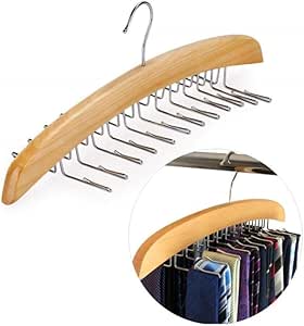 Hogar Giratorio Bufanda de Madera Corbata Estante de Almacenamiento