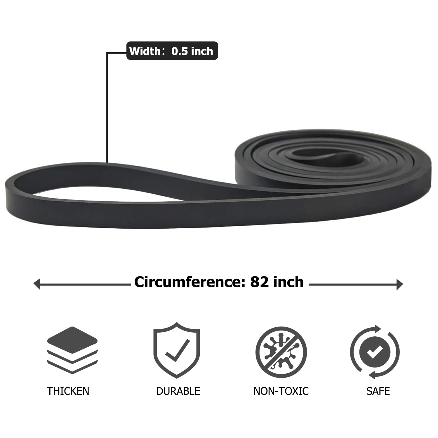 Pull Up Bands, Resistance Bands, Pull Up Assistance Band Exercise Bands for Men & Women Working Out, Body Stretching, Physical Therapy, Muscle Training