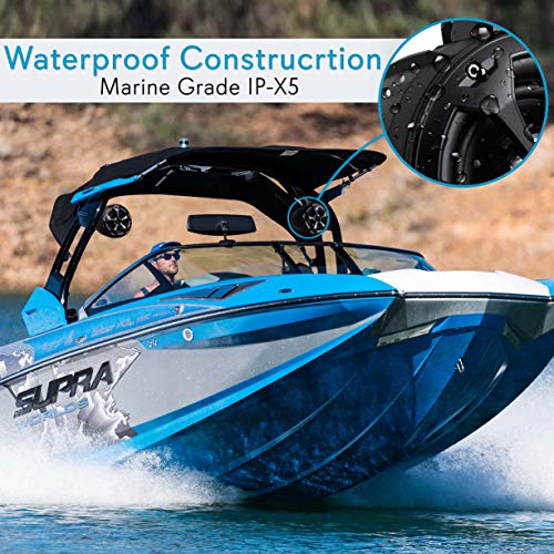 4 2+Way+Dual+Waterproof+Off+Road+Speakers