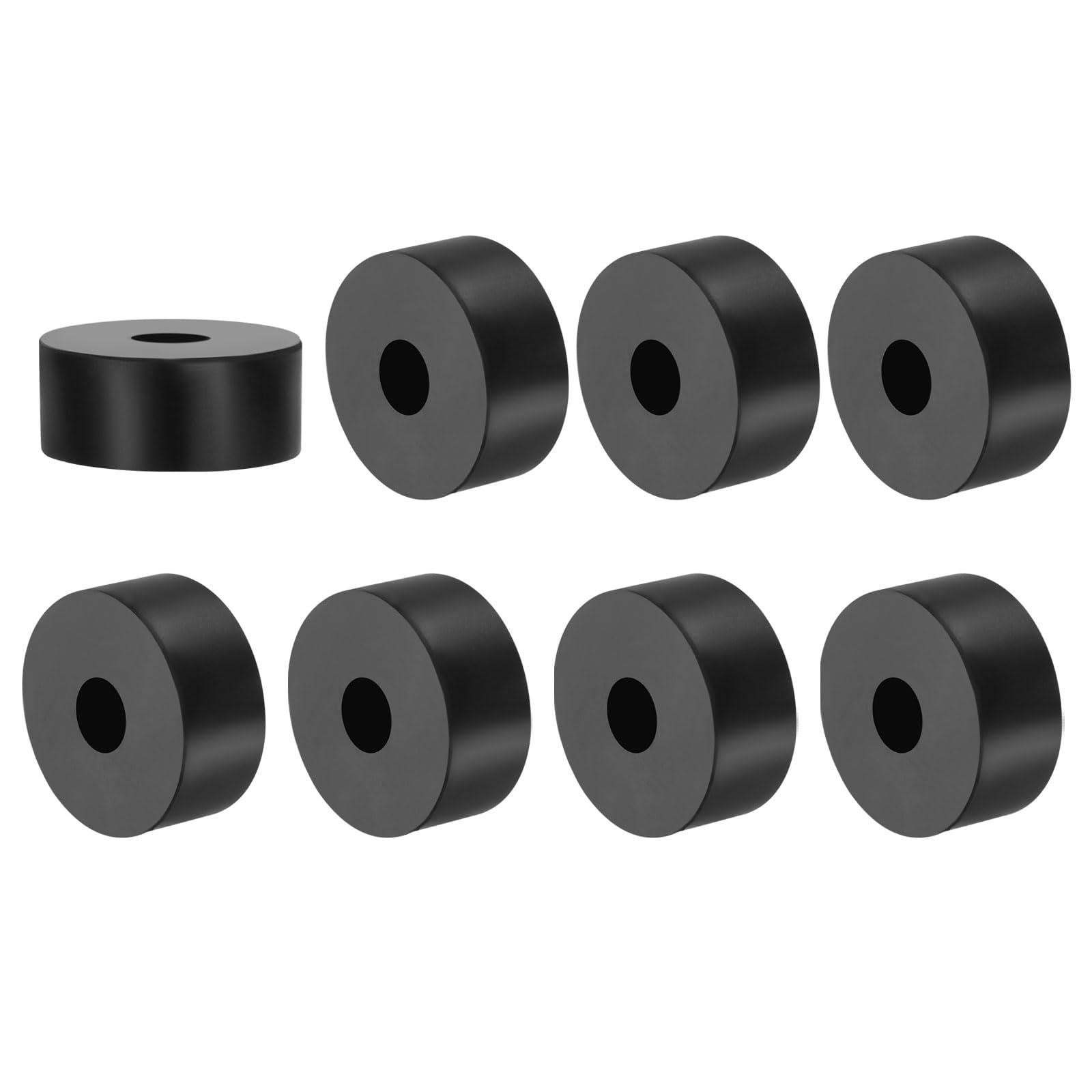 PATIKIL Multi Purpose Rubber Spacer, 8 Pcs 10mm ID x 35 OD x 15mm T Neoprene Round Anti-Vibration Isolation Pads Isolator Rubber Bushings Spacer Washer for HVAC Bolts Car Accessories