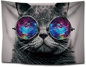 FlyingBean Home Wall Art Decor Tapestry, Animal Art Print Collection, Cute Cats Decorating Tapestry, Tapestry Wall Hanging for Living Room Bedroom Dorm Room(29.5x39.5