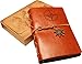 Classic Refillable Writing Journal (Naval Compass Embossing) - Vintage Leather (PU) Design