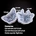 4Pcs/Set Small Cat Silicone Resin Epoxy Molds Crystal Beading Jewelry DIY Devil Cat Head with Three Eyes and Horns Necklace Pendant Casting Mold Hand Craft Resin Molds Fondant Molds