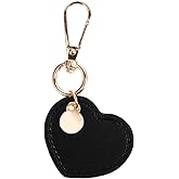GALPADA Leather Heart Keychain: Fashion Leather Keychain, Heart Key Ring Bag Charm, Car Key Purse Accessories Charms