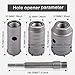 HOHXEN 30 40 50mm SDS Plus Shank Carbide Tip Hole Saw Drill Bit + Shaft Cutter Wall Drill For Brick Stone Concrete Cement