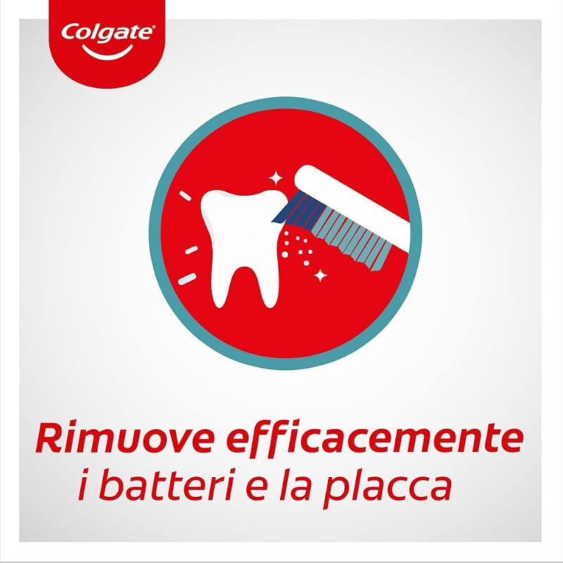 Spazzolino Extraclean, Setole Allungate Medie Confezione da 4 Pezzi I Pulizia profonda e completa della bocca I Combatte i batteri e l'alito cattivo
