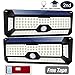 Solar Lights Outdoor, Wireless 136LED Lights of 4 Sides with Wide Lighting Area,Super Bright,Easy Installation ，Waterproof Security Lights for Front Door, Garden, Patio,Yard(2 Pack)