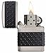 Zippo Black Zip Guard Pocket Lighter, Brushed Chrome
