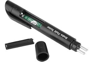 Brake Fluid Liquid Tester Pen Digital Brake Fluid Tester Oil Quality Check Pen W 5 LED Lights for DOT3 DOT4 DOT5