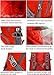 Mubasel Gear Backpack - Lightweight Backpacks for Travel Hiking - Daypack for Women Men (Red)