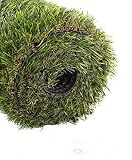 GOLDEN MOON Realistic Artificial Grass Mat 5-Tone Thick Outdoor Turf Rug 0.98in(25mm) Blade Height Series Green 3'x 5'(15sq ft)