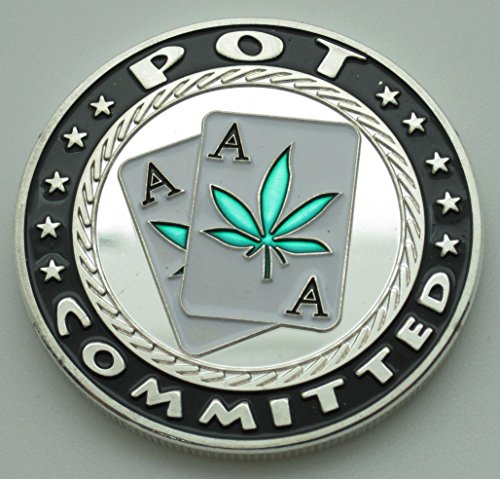 Pot Committed Silver Poker Card Guard - Thumbnail 3