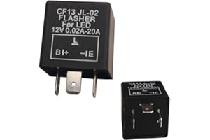Dewhel 1 pc CF-13 CF13 EP34 3 Pin Electronic Flasher Fix 12V 0.02A-20A For LED Turn Signal Light Bulbs Hyper Blink Flash No Flash