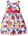 American Princess Girls' White Multi Shantung Dress