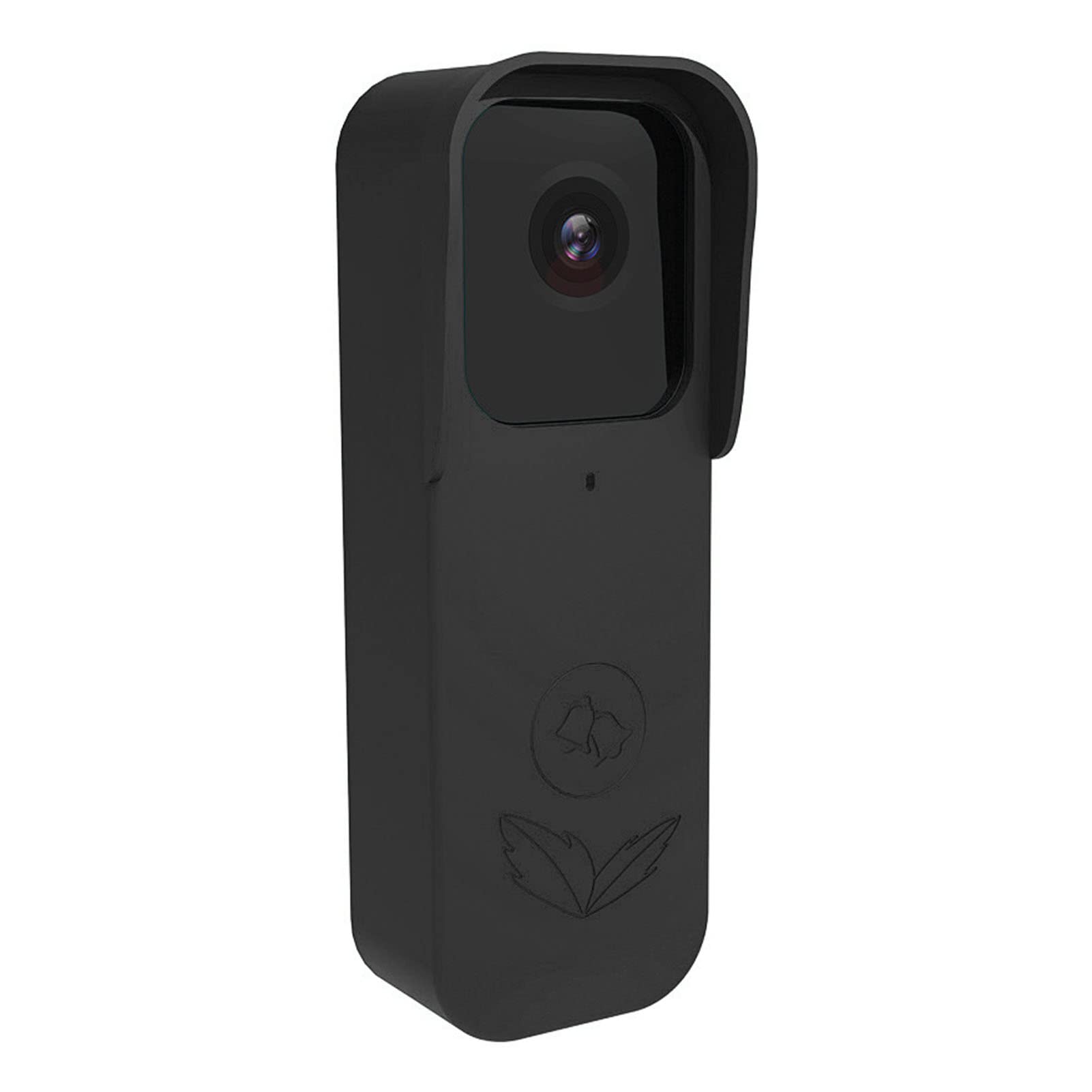 Doorbell Silicone Cover,Silicone Sleeve Dustproof Silicone Protective Case Silicone Protective Shell Accessories for Blink A363 Doorbell(Black)