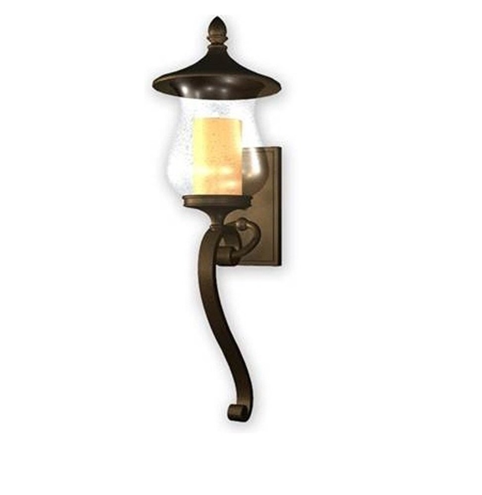Allen + Roth Kenneset 29-in H Bronze Outdoor Wall Light