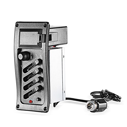 Neewer 4 Band Acoustic Guitar Preamp Amplifier EQ 7545R Pickup Acoustic Guitar Amplifier Preamps