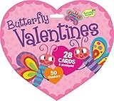 Peaceable Kingdom / Valentine Heart Pack Butterfly Cards & Stickers