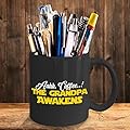 GRANDPA STAR WARS COFFEE MUG ~ The amazing grandpa mugs for some one soon to be / promoted to Grandfather - Birthday gifts for Grandpa from grandson/granddaughter/grand kid 11 oz Black tea cup