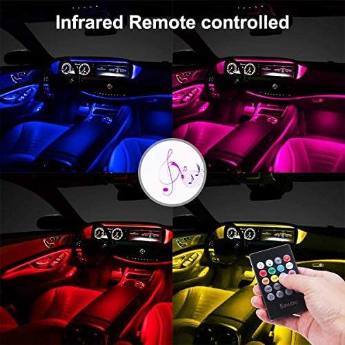Colorful LED Strip Lamp UnderDash Lighting Kit Music Mode Interior Light Daytime Running Lights Accessories Fit Nissan altima frontier rogue maxima titan pathfinder 350z juke xterra titan sentra Parts