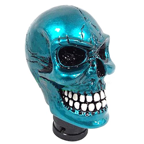 KDL Mental Skull Gear Stick Shift Knob Universal Car Chrome Lever