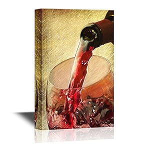 Red Wine Being Poured into Wine Glass