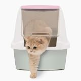 Catit Hooded Cat Pan Pink 57L Litter Box with Carbon Odour Filter view 8