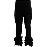 HOOLCHEAN Baby Toddler and Little Girls Cotton Ruffle Leggings