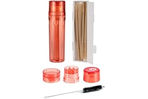 JOUGE Portable Herb Spice Grinder Cone Rolling Machine Cone Case All-in-One Cone Loader Pre Roll Machine Free for 12 Pre-Roll Cones