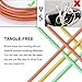 USB Cable, Pofesun 3 Pack 6ft USB 2.0 Nylon Charging Cord High Speed Data Sync for Android/Samsung/Windows/MP3/Camera and More.(Yellow+Green+Orange)
