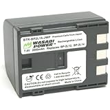 Wasabi Power Battery for Canon BP-2L12, BP-2L13, BP-2L14 and Canon DC301, DC300, DC310, DC320, DC330, DC410, DC420, Elura 40, 50, 60, 65, 70, 80, 85, 90, FV500, FVM20, FVM30, FVM100, FVM200, MD100, MD101, MD110, MD111, MD120, MD130, MD140, MD150, MD160, MD215, MD225, MD235, MD245, MD255, MD265, MV5, MV5i, MV5iMC, MV6iMC, MV790, MV800, MV800i, MV830, MV830i, MV850i, MV880X, MV880Xi, MV890, MV900, MV901, MV920, MV930, MV940, MV950, MV960, Optura 30, 40, 50, 60, 400, 500, VIXIA HG10, HV20, HV30, HV40, ZR100, ZR200, ZR300, ZR400, ZR500, ZR600, ZR700, ZR800, ZR830, ZR850, ZR900, ZR930, ZR950, ZR960