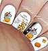 Nail Art Water Slide Tattoo Decals Fall Into Fun Thanksgiving Theme - 10 Pack