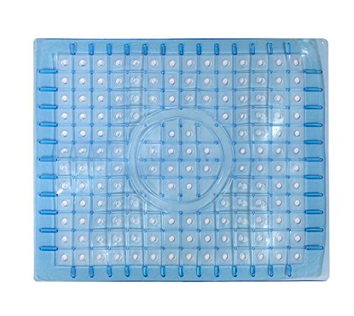 Waroom Home Sink Mat PVC Eco-friendly Kitchen Sink Protector Mat Pad, 12'' X 9.6'', Regular Blue - Thumbnail 3