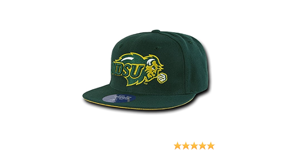 NCAA Fitted Flat Bill Baseball Cap Hat 