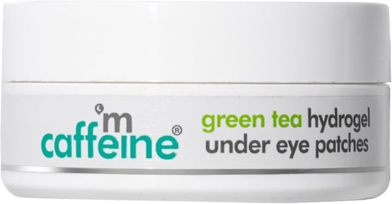 mCaffeine Green Tea Hydrogel Under Eye Patches Dark Circles Puffy Eyes Peptides