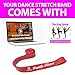 Dance Stretch Bands for Flexibility | Stretch Band for Dancers, Gymnastics, Cheerleading | Ballet Stretch Band | Perfect Stretching Band for Cheering, Ballet and Gymnastics | Stretching (red)