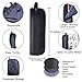 Blueshadow Windproof Travel Umbrella with Upgraded Real Wood Handle -Black