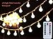 [Remote & Timer] 100 LED 36ft Ball LED String Lights 8 Modes UL Listed With Remote for Indoor/Outdoor Commercial Decor, Gardens, Patio, Wedding, Bedroom, Christmas Party Decoration, Warm White zhengli