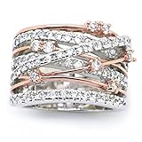 Clearance Haoricu Hot Sale!Sliver Rose Gold Luxury
