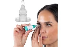 Precision Dropper - Eye Drop Assist Device – Mess-Free Eyedrop – No Head Tilt, Less Flinching, and Comfortable use - Compatib