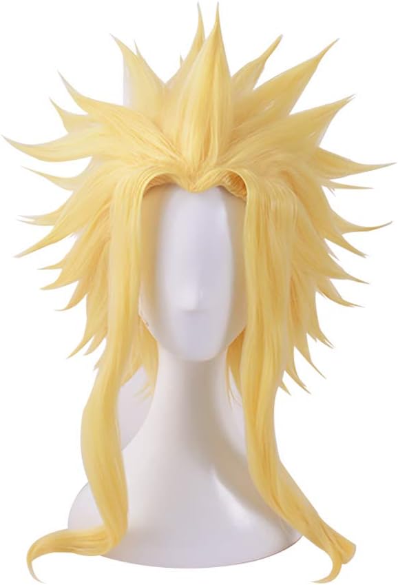 My Hero Academia Cosplay Wig,bokuno Heroacademia All Might Anime Cosplay Wig -yellow