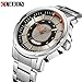 CURREN Original Men's Sports Waterproof Stainless steel Wrist Watch Good Quality 8229 Silver Black