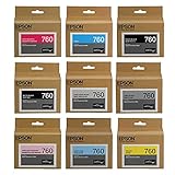 Epson T760 Ultrachrome HD Ink Set for SureColor