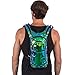Vibedration Holographic Rave Hydration Pack | 2L Water Capacity | Music Festival Outfits, Perfect for Hiking & Camping (Iridescent)