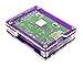 C4Labs Zebra Case - Raspberry Pi 3B+, 3, Pi 2 and B+ (Purple Grapeshot) with Heatsinks