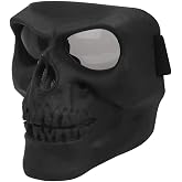Flantor Spooky Skull Face Mask for Airsoft Paintball Motor Racing Polarized Lens