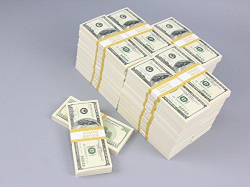 PROP MONEY Real Looking Copy $100s FULL PRINT Pack - Total $500,000 for Movie, TV, Videos, Advertising &amp; Novelty