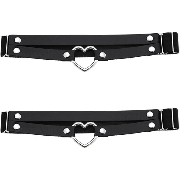 Amazon.com: Women's Lace Garter Belt Adjustable Heart-Shaped Thigh Garters Gothic Punk Leg Ring Suspender 2pcs Black : Clothing, Shoes & Jewelry Amazon.com: Women's Lace Garter Belt Adjustable Heart-Shaped Thigh Garters Gothic Punk Leg Ring Suspender 2pcs Black : Clothing, Shoes & Jewelry